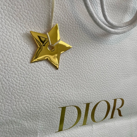 Authentic Dior Large Shopping back with Gold Star Charm - Picture 4 of 12